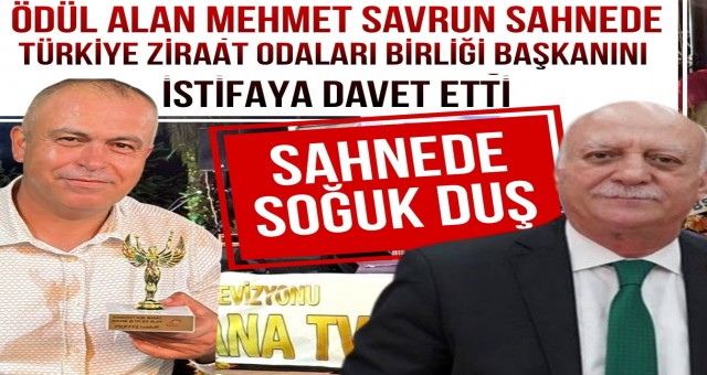 Mehmet Savrun Ödül Gecesi’nde Şok Etkisi Yarattı!