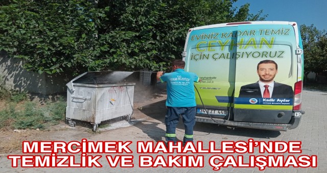 Mercimek Mahallesi'nde Temizlik ve Bakım Çalışması