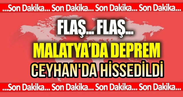 Malatya'da 5.9 Büyüklüğünde Deprem Meydana Geldi!