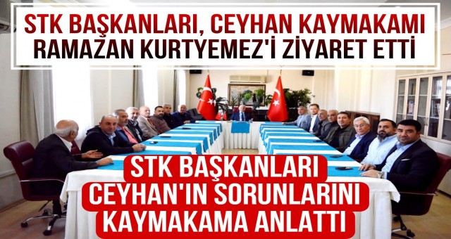 STK Başkanları, Kaymakam Kurtyemez'i Ziyaret Etti