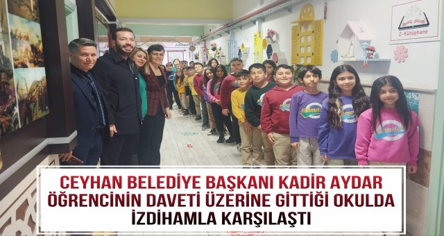 Başkan Aydar'a Öğrencilerden Sevgi Seli