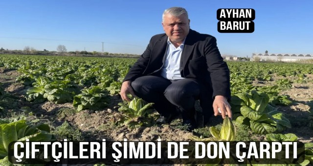 Çiftçileri Şimdi De Don Çarptı